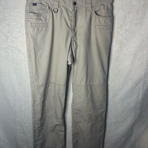 5.11 Tactical Series Men's Utility Hiking Straight Leg Pants Khaki Size 34 X 32